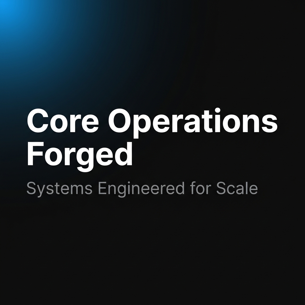 Core Operations Forged | Dashboards, Automations, Web & Apps